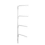 Household Essentials H12003 Hinge It Clutterbuster Four Bar Hanging Valet | Behind The Door Clothing and Towel Rack | Chrome