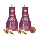 Nat Habit Fresh Chandan Nagakesar Ksheer Lepa Face Mask For Brighten, Radiance Glow & Softens Face Skin, Zero Chemicals & Preservatives (40g of Each, Pack of 2)