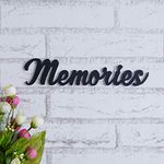 JaipurCrafts Designer Memories MDF Cutout Ready to Hang Home Décor Wall Art - 2.50" x 11"