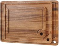 Acacia Wood Cutting Boards Set for 