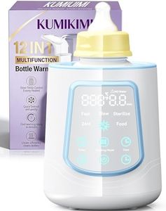 Fast Baby Bottle Warmer for Breastmilk, Smart 12 in 1 Breast Milk Warmer for Baby Essentials with Timer Temperature Control, Sterili-zing, Water Bath Technology, Baby Warmer for All Bottles Blue