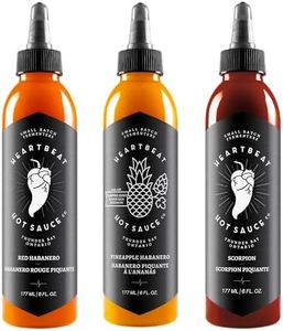 Heartbeat Hot Sauce - Hot Ones Collection 3-Pack! (1 x Red Habanero - Season 6, 1 x Pineapple Habanero - Season 10 and 1 x Scorpion - Season 13)