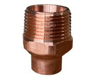 EZ-FLUID Plumbing (2-Pcs) 3/4" Solder x 1" MIP LF Copper Male Adapter,C x MIP Sweat To Male Threaded Male Adapter Reducing Sweat Solder Copper Pipe Fittings