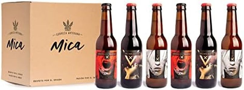 Mica - Pack Degustación 6 Cervezas Rabiosa - 2 uds Pilsen - 2 uds Browl Ale - 2 uds Apa - 330 ml
