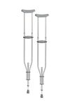 Drive Medical Knock Down Universal Aluminum Crutches, Silver