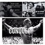 Tallenge - Arnold Schwarzenegger Motivational Quotes - Large Poster Poster (Paper; 18 x 24 Inches, Multi) Set of 3