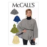 Mccall's Patterns 7477 Y,Misses Capes and Belt,Sizes XSM-MED, Tissue, Multi-Colour, 152 x 213 cm