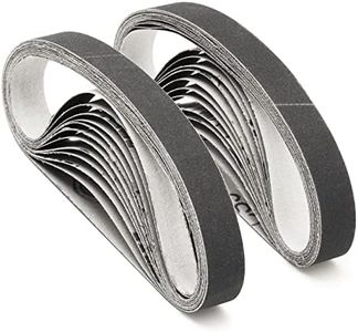 1/2" x 12" Knife Sharpener Replacement Belts Kit, 400 Medium Grit Sanding Belts for Work Sharp Original Knife Sharpener & Tool Sharpener,24 Pack