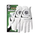 FootJoy Men's WeatherSof 2-Pack Golf Glove White Cadet Large, Worn on Left Hand, Previous Season Style