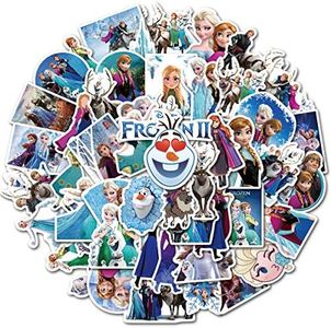 JJLIN 50Pcs Fairy Tail Stickers Waterproof Vinyl Stickers for Water Bottle Luggage Bike Car Decals Frozen