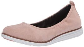 Cole Haan Women's Originalgrand Ballet Flat, Mahogany Rose Suede/Optic White, 4.5 UK