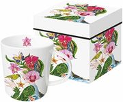 Paperproducts Design 603374 Mug in A Gift Box, 1 Count (Pack of 1), La Flora