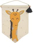 Lambs & Ivy Giraffe Canvas Banner Nursery Wall Art/Wall Hanging - Yellow