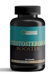 Necon Testosterone Booster for Men, with Gokshura Fruit Extract, Ashwagandha, Safed Musli & Ginseng, for Energy, Stamina, & Strength, 60 Tablets