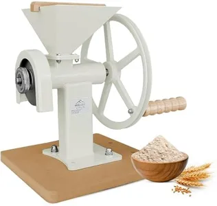 Mountain Essentials Manual Hand Grain Mill For Dry and Oily Grains Household Cereals Herbs Corn Coffee Bean Wheat Grinder Kitchen Flour Mill, Grain Mill Hand Crank and Spice With Steel Disc