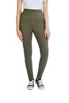 M17 Women Ladies Denim Jeans Jeggings Skinny Fit Classic Casual Trousers Pants with Pockets (22, Khaki)