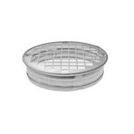 5'' Inch / 125mm Round Galvanized Steel End Cap with Aluminum Mesh - Round Vent Cover - Indoor and Outdoor Pipe Cover - Air Ventilation - Dryer Duct End Cap - Ducting Metal Plug - Steel Duct Cap