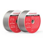 YESWELDER Flux Core Gasless Mig Wire, Mild Steel E71TGS .030/.035-Diameter, 2-Pound Spool, 2-Packs Dual Specification Welding Wire