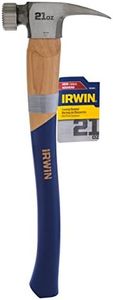 Irwin Tools 1954890 Wood California Framing Claw Hammer, 21 oz