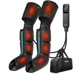 CINCOM Full Leg Massager with Heat and Compression, Air Compression Boots for Leg Calf & Foot Recovery, Edema Relief