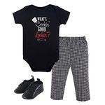 Little Treasure Unisex Baby Bodysuit, Pant and Shoes, What's Cooking, 3-Piece Set, 3-6 Months (6M)