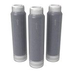 AQUATICLIFE Reverse Osmosis 10-Inch Mixed-Bed Color Changing Deionization Resin Filter Cartridge for RO/DI System Units, 3-Pack