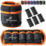 Sportneer Adjustable Ankle Weights Set, Ankle Wrist Weight Straps, 0.57Kg-2.9Kg for Per Ankle, 1.14Kg to 5.8Kg for a Pair, 2 Pack