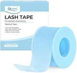 QUEWEL Lash Tape for Eyelashes Extension Blue Eyelash Extension Tape Stick Well Breathable Eyelashes Tape Microfoam Tape Eyelash Extensions Flexible & Comfortable for Sensitive Skins to Use (Blue)