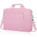 Ferkurn Laptop Bag Case for Women Men, Messenger Briefcase Computer Bag with Shoulder Compatible with Macbook Pro/Air, Dell XPS Latitude, HP Pavilion, ASUS, Acer, Samsung, Pink, 15 15.6 16 Inch