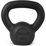 Yes4All Solid Cast Iron Kettlebell Weights Set – Great for Full Body Workout and Strength Training – Kettlebell 10 lbs (Black)