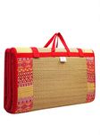 Home Tex Life Kora Grass Cushion Sleep Healthy, Easy Portable and Folding Mat (Deep West,5 X 6.5 Ft,20 Mm Thickness)