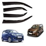 YUVA AUTO Premium Unbreakable Car Window Door Visor/Rain Guard/Wind Deflector Compatible with (Wagon R Type 2 (2010-2017))