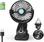 Reelau 5-Inch Auto Oscillating Fan,