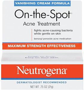 Neutrogena On-The-Spot Acne Spot Treatment with 2.5% Benzoyl Peroxide Acne Treatment Medicine to Treat Face Acne, Gentle Benzoyl Peroxide Pimple Gel for Acne Prone Skin,.75 oz (Pack of 2)