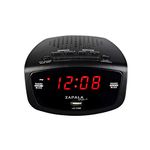 ZAPALA Expert Wake-Up Alarm Clock with Radio for Bedside or Kitchen, Dual Alarm, Sleep & Snooze Function, FM Radio with 10 Preset Station, USB Port for Smart Phones and Tablets Charging