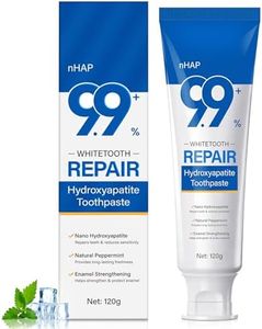 Hydroxyapatite Toothpaste, 9.9% Hydroxyapatite Toothpaste for Enamel Protection, Fluoride-Free, Enamel Repair, Sensitivity Relief, Cavity Prevention, Fresh Breath