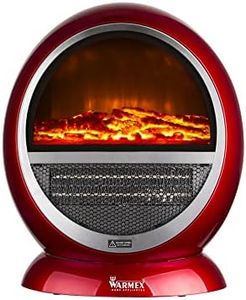 Warmex Bonfire Room Heater for Home | Fast Heating with 2 Heat Setting 750/1500 W |Ideal for Bedroom and Office| Silent Operation for Small Space |Oscillation & Fan Mode Safety Features (Red & Silver)