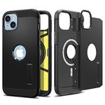 Spigen Tough Armor MagFit Case for iPhone 14, Compatible with MagSafe Accessories - Black