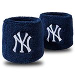 Franklin Sports Wristband, New York Yankees, 2.5" x 2.5", Team Specific, 2-Pack