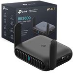 TP-Link TL-WR3602BE BE3600Mbps WiFi 7 Travel Router,USB 3.0 and 2.5 Multi-Gig WAN Ports, Portable WiFi Router, VPN Client or Server,Hotspot, Access Point, USB Tethering, Suitable for Hotel, Business