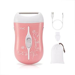 YHC Electric Razors for Women - Cordless Lady Shaver for Leg, Underarm, Bikini Hair Removal - USB Rechargeable.