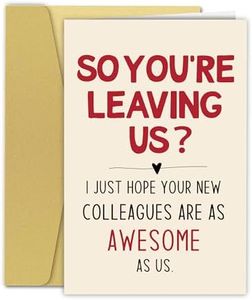 Smnwinsl Coworker Leaving Card,Farewell Gifts for Coworkers,Good Luck Card,Rude New Job Card for Boss Colleague Partner