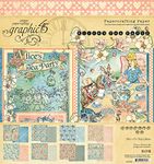 Graphic 45 Double-Sided Paper Pad 8"X8" 24/Pkg-Alice's Tea Party -G4502358