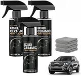 Rapid Ceramic Paint Sealant Spray, 2026 Upgraded Car Coating Spray for Shine & Protection, Gloss & Mirror Shine,Ultra Slick Finish Easy Car Coating (3 Sets with Towels)