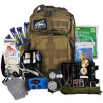 Bug Out Bag Backpack Bugout Kit Great for Family - Survival Backpack for Earthquakes, Hurricanes, Floods, Tornados, Fires & Other Disasters (Tan)