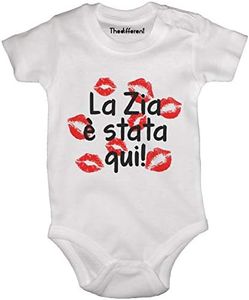 Body Neonato Fashion La Zia È Stata Qui Baci Idea Regalo