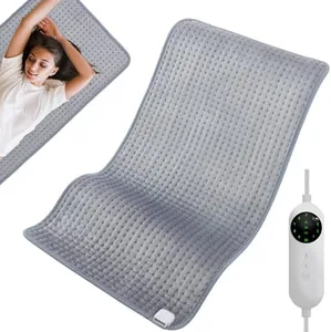 Heating Pad for Cramps, 20"x40" XXX-Large Heating Pads for Back Pain Relief, Neck, Shoulder, Abdomen, Knee, Electric Heating Pads 10 Fast Heating Setting with Auto-Off, Sittable and Reclinable