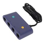 Controller Adapter for Gamecube, Switch Gamecube Controller Adapter and WII U and PC Adapter, Super Smash Bros Switch Gamecube Adapter with 4 Ports for Switch PC