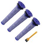 ABC life Washable Pre Motor Stick Filters for Dyson DC58 DC59 DC61 DC62 V6 V7 V8 Animal Vacuum Cleaner (Pack of 3)