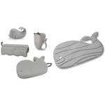 Skip Hop Moby Baby Bath Essential Set + Skip Hop Non-Slip Baby Bath Mat (Grey)